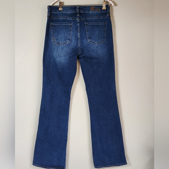 Kut from the Kloth Dark Flare Wide Leg Jeans. SKU D06 - Picture 2 of 6
